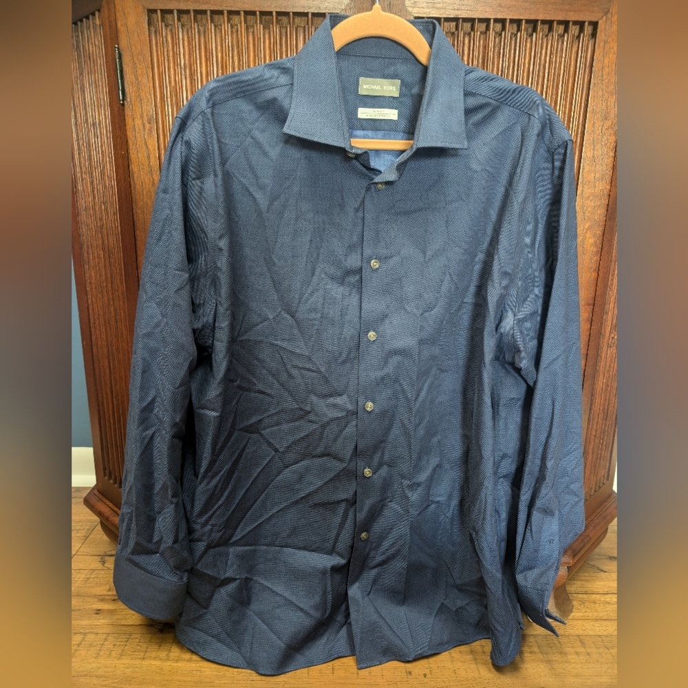 Michael Kors Navy Blue Men's Shirt